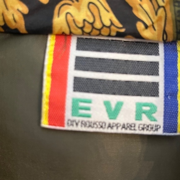 EVR DIV Rousso Jacket Women 2X Green Floral Silk Regal Retro Neutral 80s Granny - Picture 2 of 13